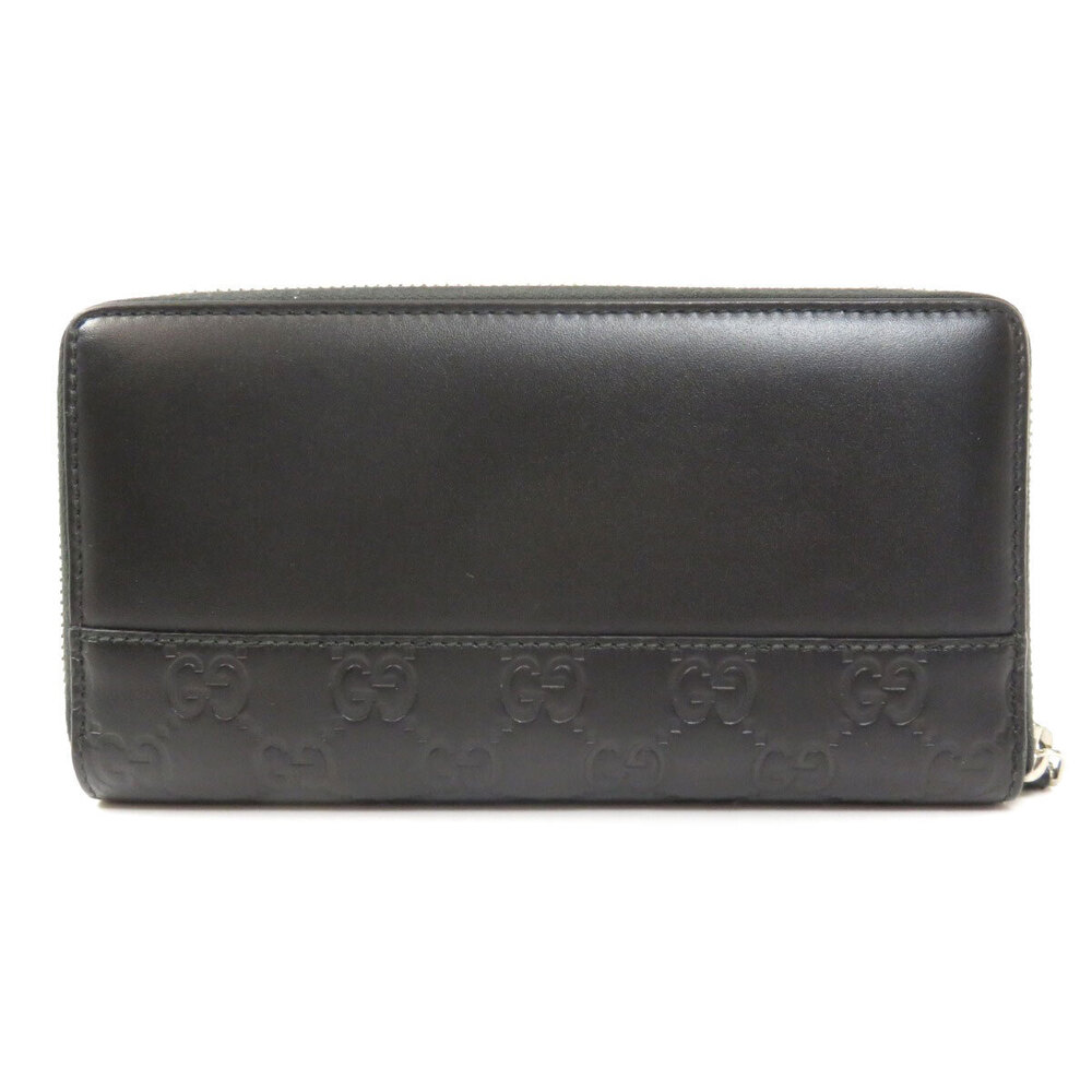 Gucci ssima Shima Long Calfskin Wallet GG Black